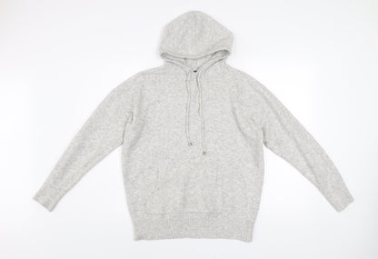 Dunnes Women’s Grey Acrylic Blend Hoodie Medium Casual Pullover