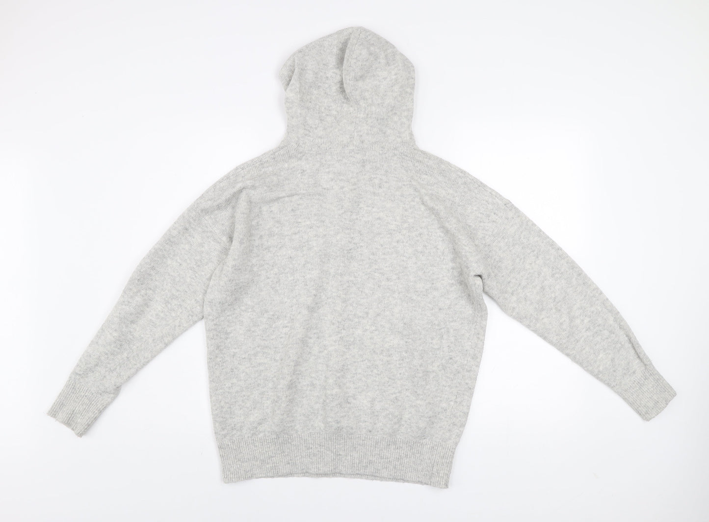 Dunnes Women’s Grey Acrylic Blend Hoodie Medium Casual Pullover