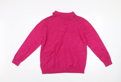 Womens UK Size 18 Castle of Ireland Pink Pullover Jumper