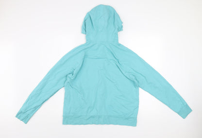 Marks and Spencer Womens Blue Size 16 Hooded Full Zip Track Jacket