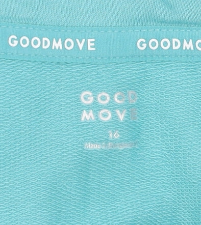 Marks and Spencer Womens Blue Size 16 Hooded Full Zip Track Jacket