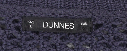 Womens UK Size L Dunnes Blue Pullover Jumper