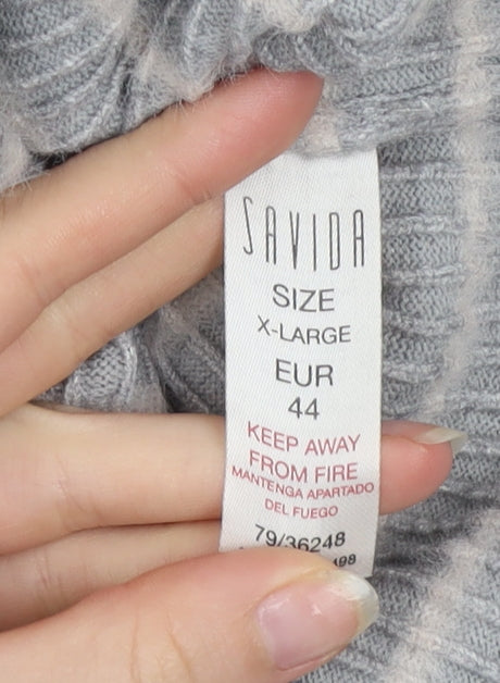 Womens UK Size XL Savida Grey Pullover Jumper