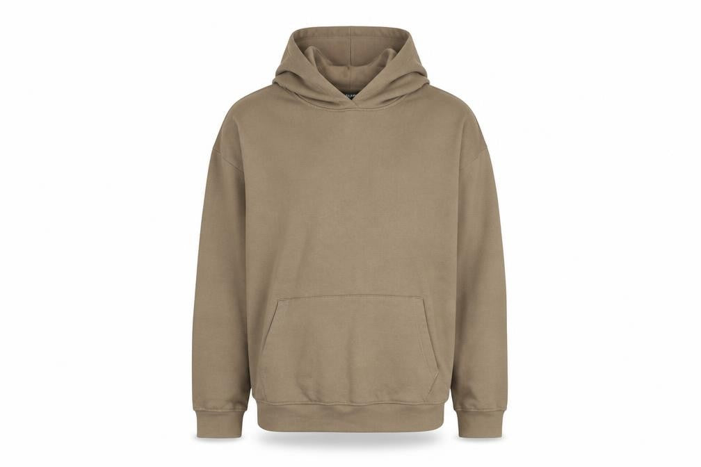 Mens UK Size S PRETTYLITTLETHING Beige Pullover Hoodie