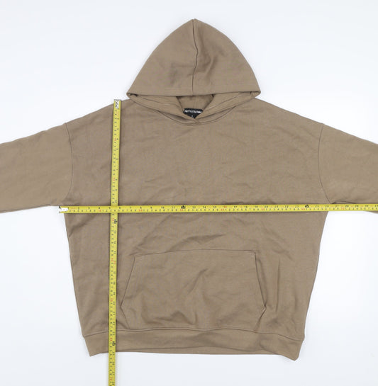 Mens UK Size S PRETTYLITTLETHING Beige Pullover Hoodie