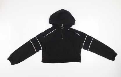 Womens UK Size S H&M Divided Black Pullover Hoodie