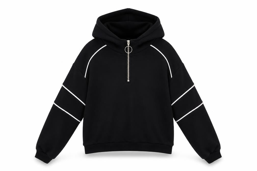 Womens UK Size S H&M Divided Black Pullover Hoodie