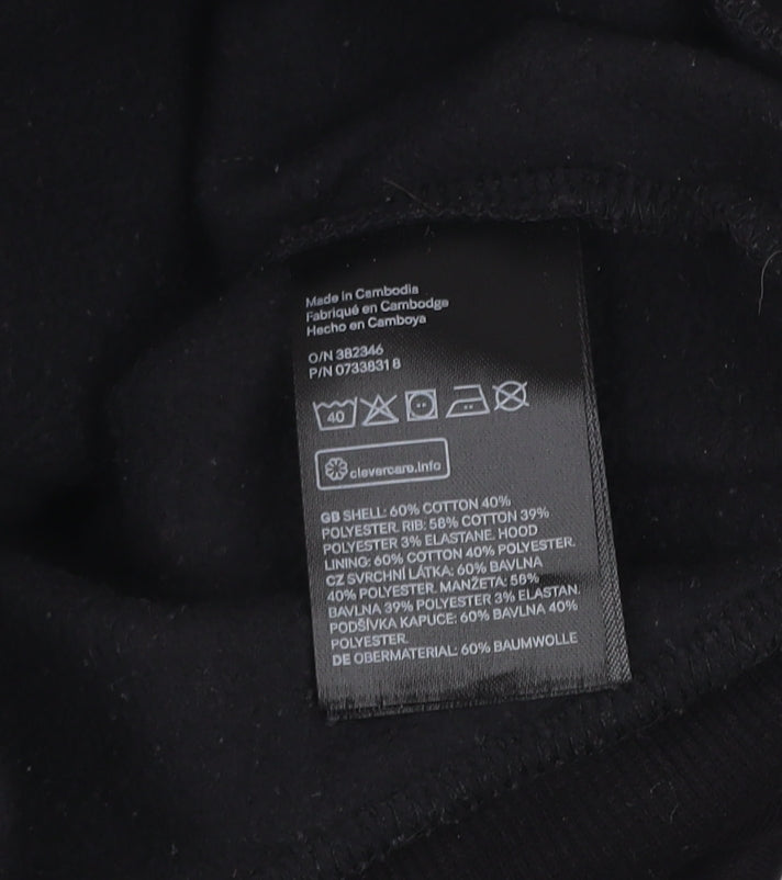 Womens UK Size S H&M Divided Black Pullover Hoodie