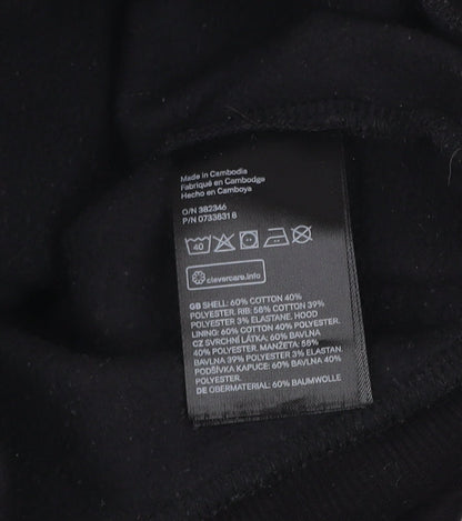Womens UK Size S H&M Divided Black Pullover Hoodie