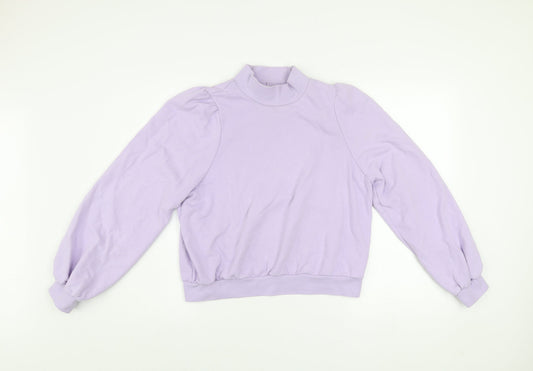 Womens UK Size S Monki Purple Pullover Sweatshirt
