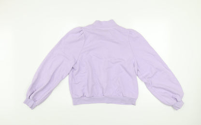 Womens UK Size S Monki Purple Pullover Sweatshirt