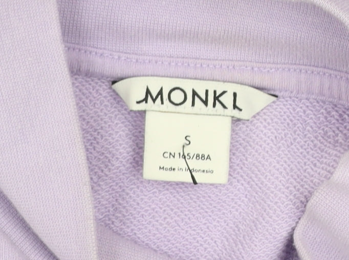 Womens UK Size S Monki Purple Pullover Sweatshirt