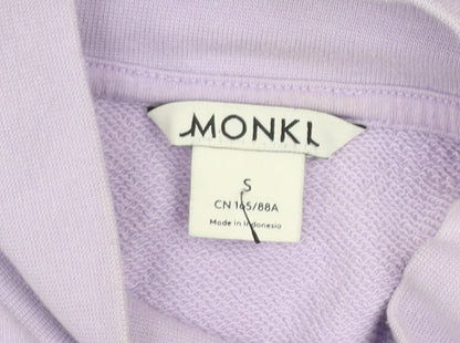 Womens UK Size S Monki Purple Pullover Sweatshirt