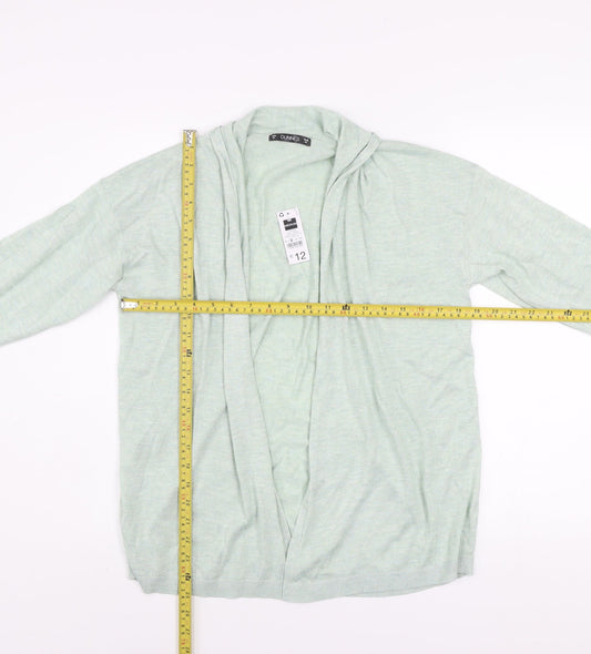 Dunnes Women’s Light Green Knit Long Sleeve Open Cardigan Size 12