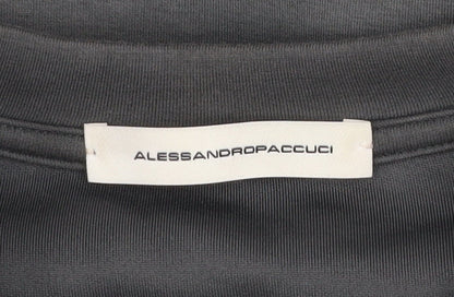 Womens UK Size 10 Alessandro Paccuci Grey Pullover Sweatshirt