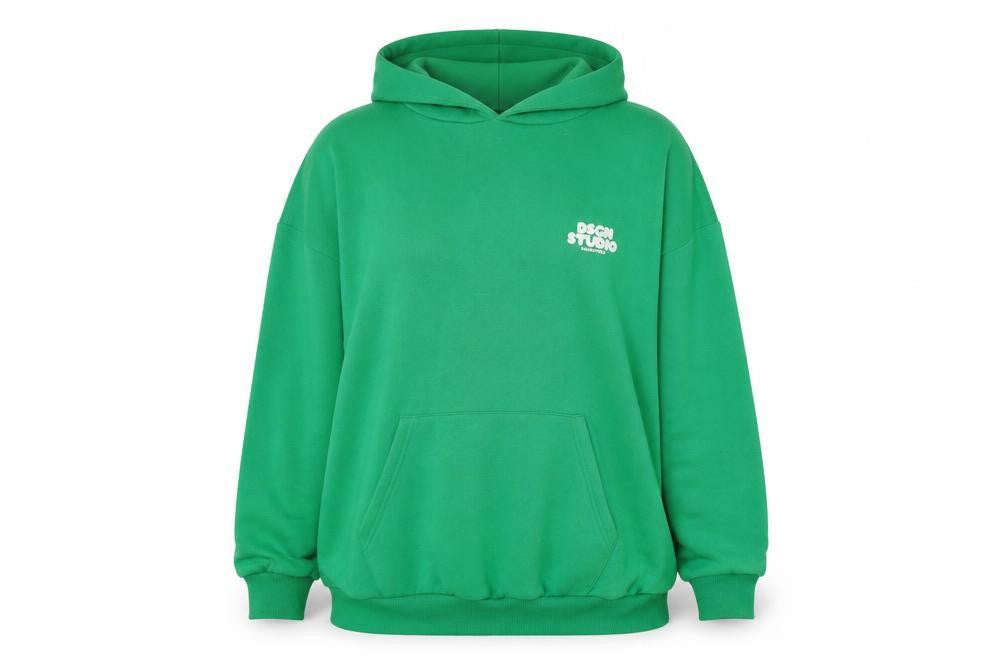 Womens UK Size M Boohoo Green Pullover Hoodie