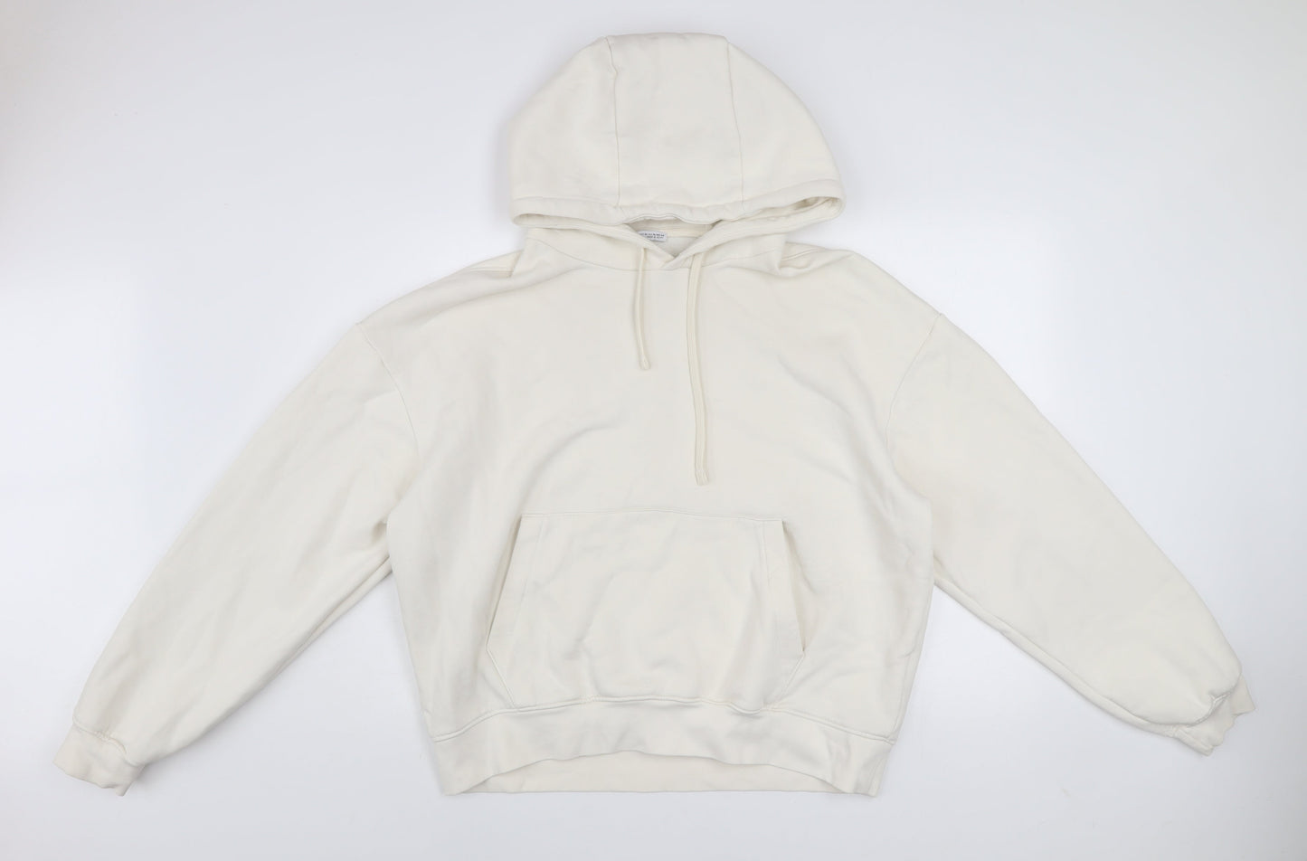 Womens UK Size XL Zara Ivory Pullover Hoodie