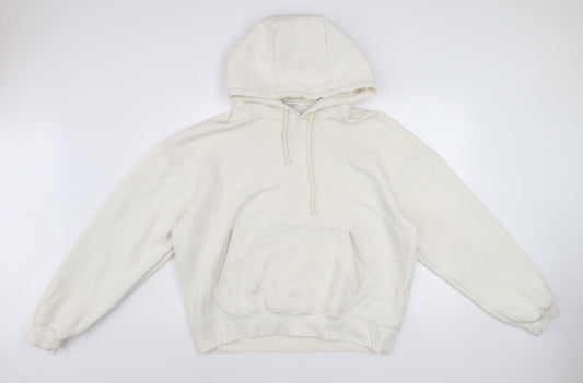 Womens UK Size XL Zara Ivory Pullover Hoodie