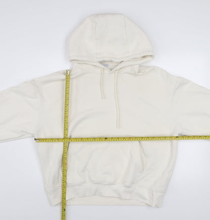 Womens UK Size XL Zara Ivory Pullover Hoodie