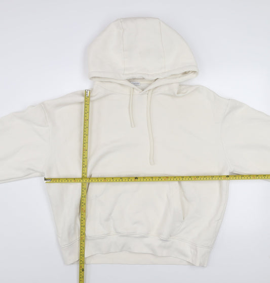 Womens UK Size XL Zara Ivory Pullover Hoodie