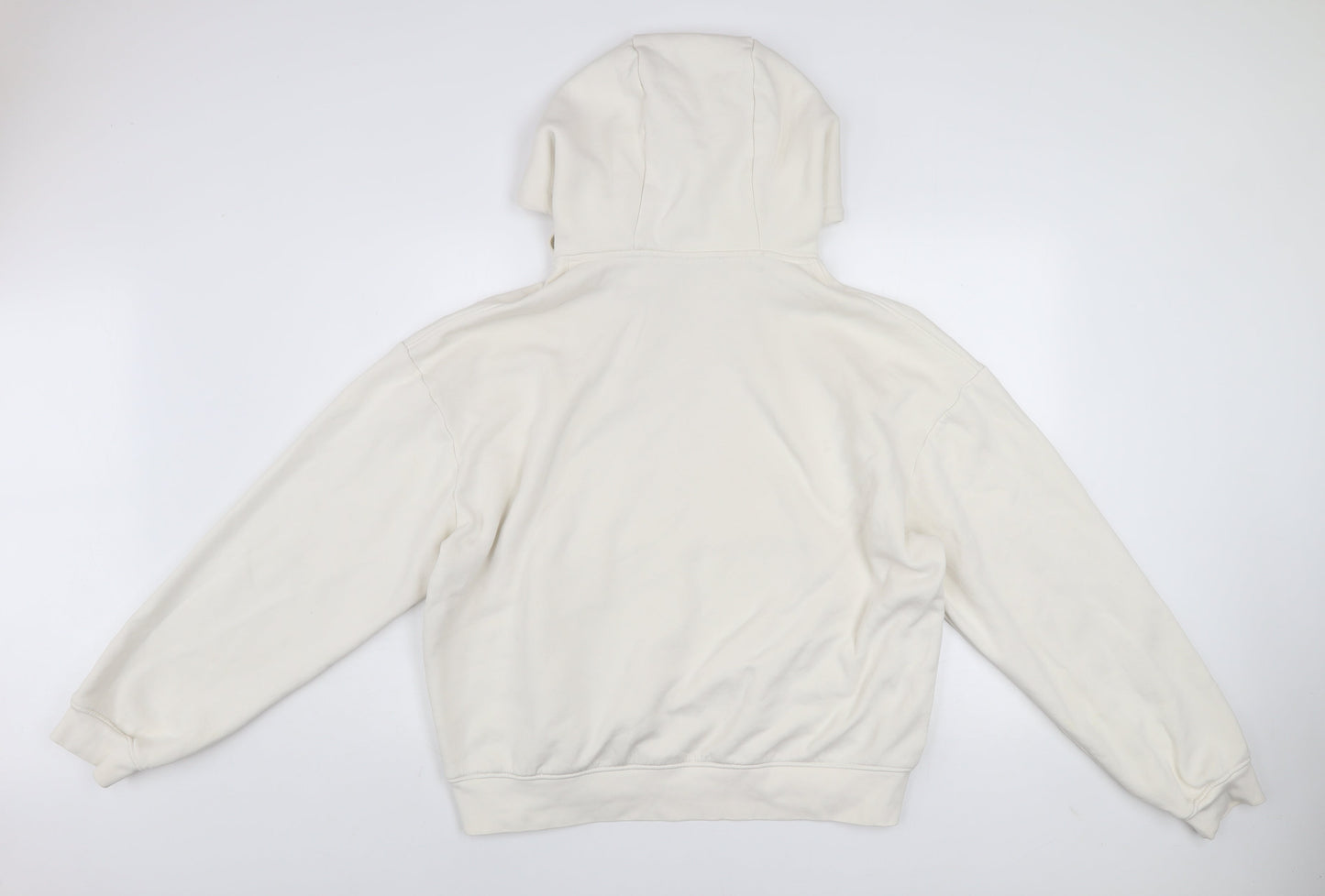 Womens UK Size XL Zara Ivory Pullover Hoodie
