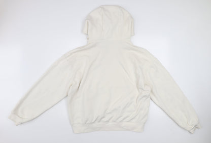 Womens UK Size XL Zara Ivory Pullover Hoodie