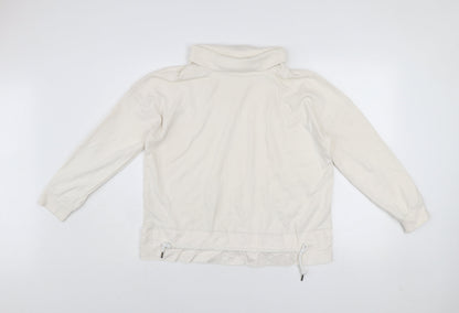 Womens UK Size S Gallery Ivory Pullover Sweatshirt