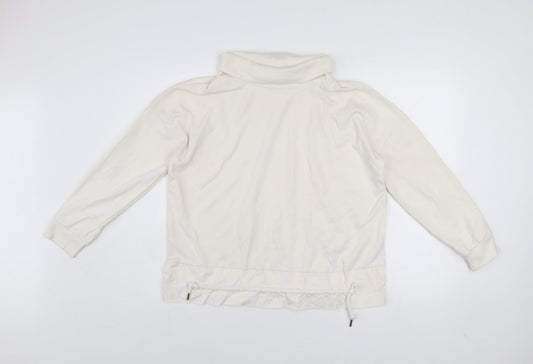 Womens UK Size S Gallery Ivory Pullover Sweatshirt