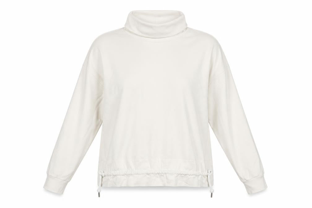 Womens UK Size S Gallery Ivory Pullover Sweatshirt