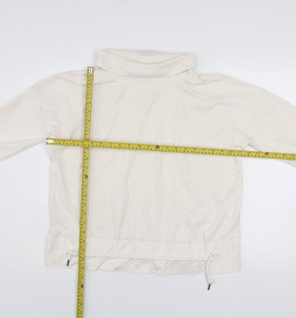 Womens UK Size S Gallery Ivory Pullover Sweatshirt