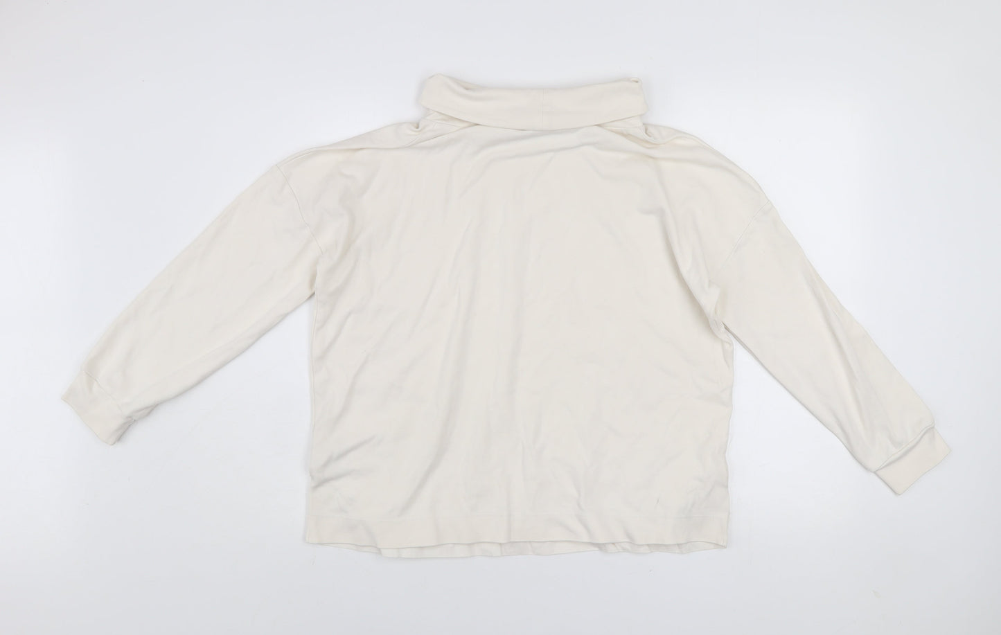 Womens UK Size S Gallery Ivory Pullover Sweatshirt