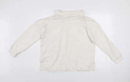 Womens UK Size S Gallery Ivory Pullover Sweatshirt