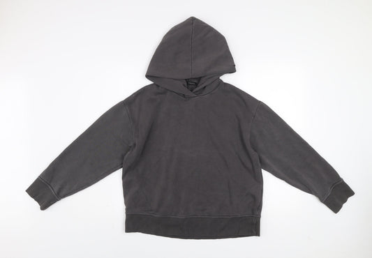 Womens UK Size M Zara Grey Pullover Hoodie