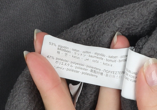 Womens UK Size M Zara Grey Pullover Hoodie