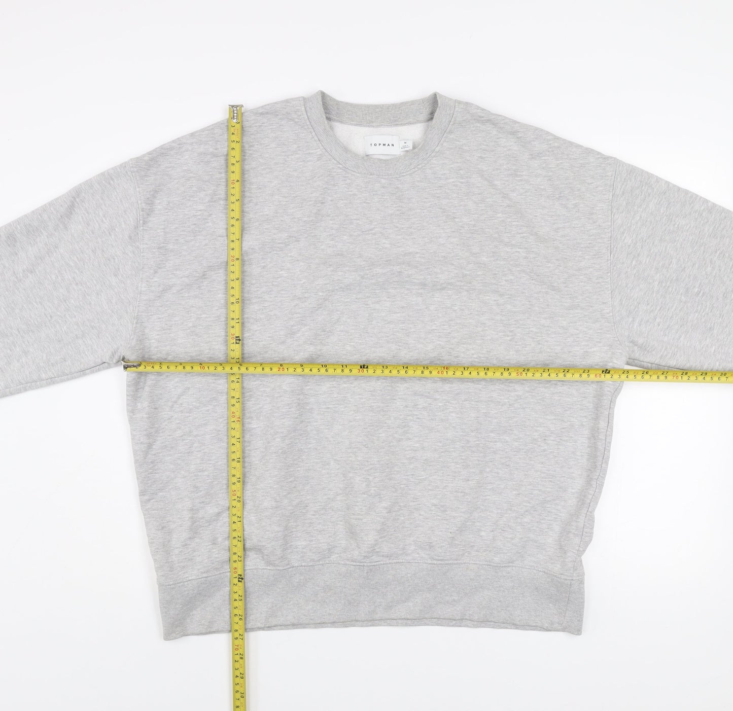 Mens UK Size M Topman Grey Pullover Sweatshirt