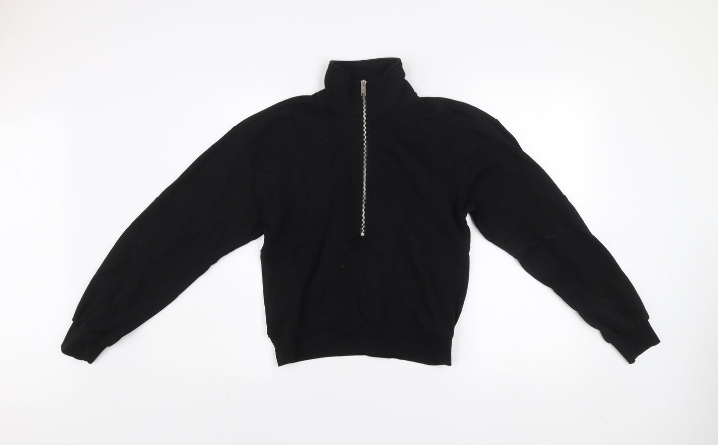 Womens UK Size 2XS H&M Black Pullover Sweatshirt