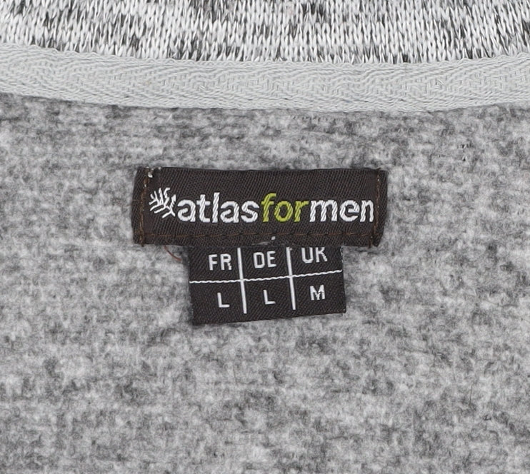 Mens UK Size M Atlas For Men Grey Pullover Sweatshirt
