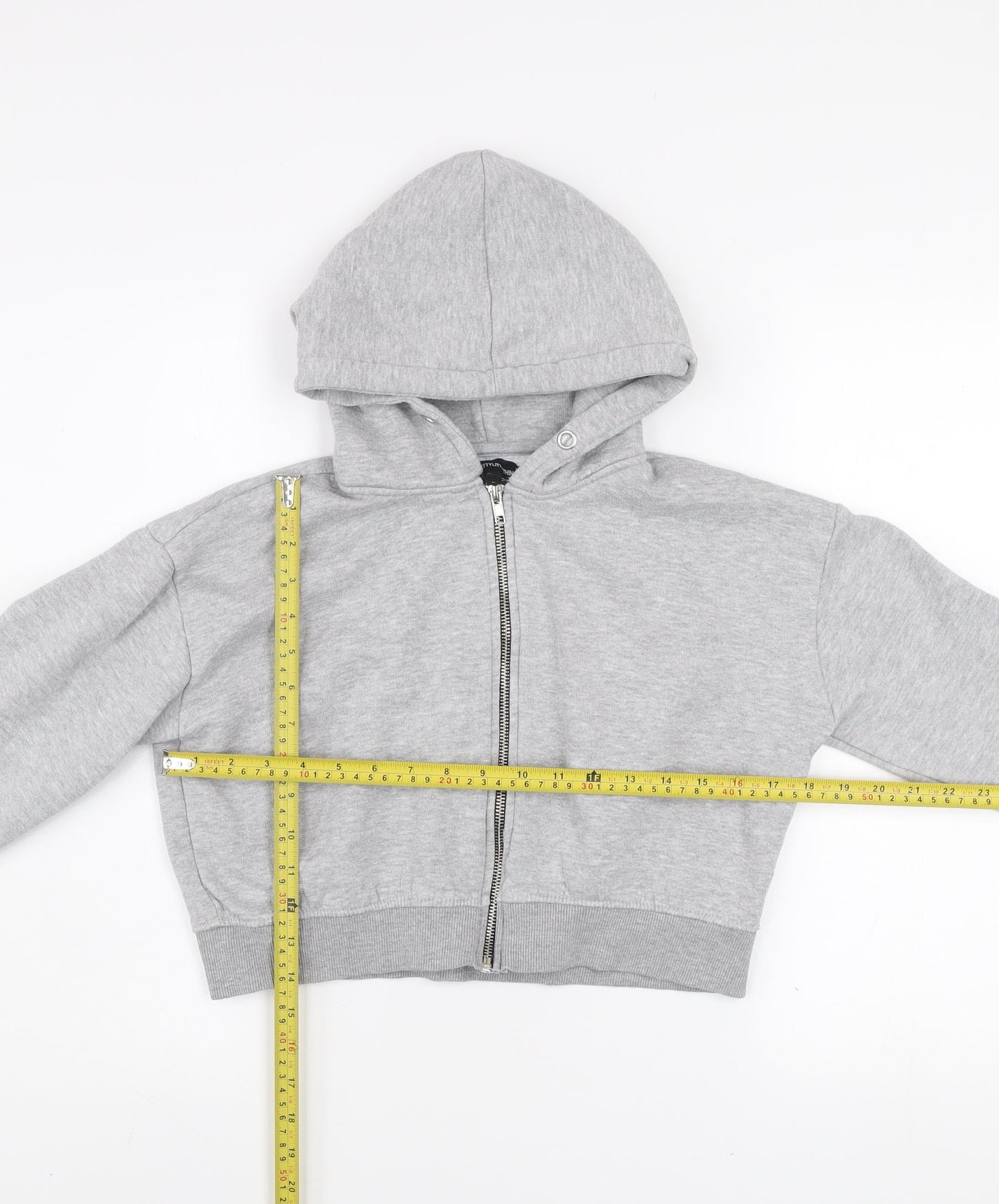 Womens UK Size M PRETTYLITTLETHING Grey Gym & Training Casual Walking Jacket