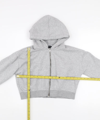 Womens UK Size M PRETTYLITTLETHING Grey Gym & Training Casual Walking Jacket
