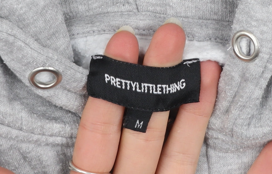 Womens UK Size M PRETTYLITTLETHING Grey Gym & Training Casual Walking Jacket
