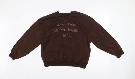 Womens UK Size M Dunnes Brown Pullover Sweatshirt