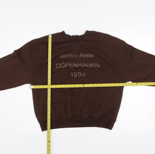 Womens UK Size M Dunnes Brown Pullover Sweatshirt