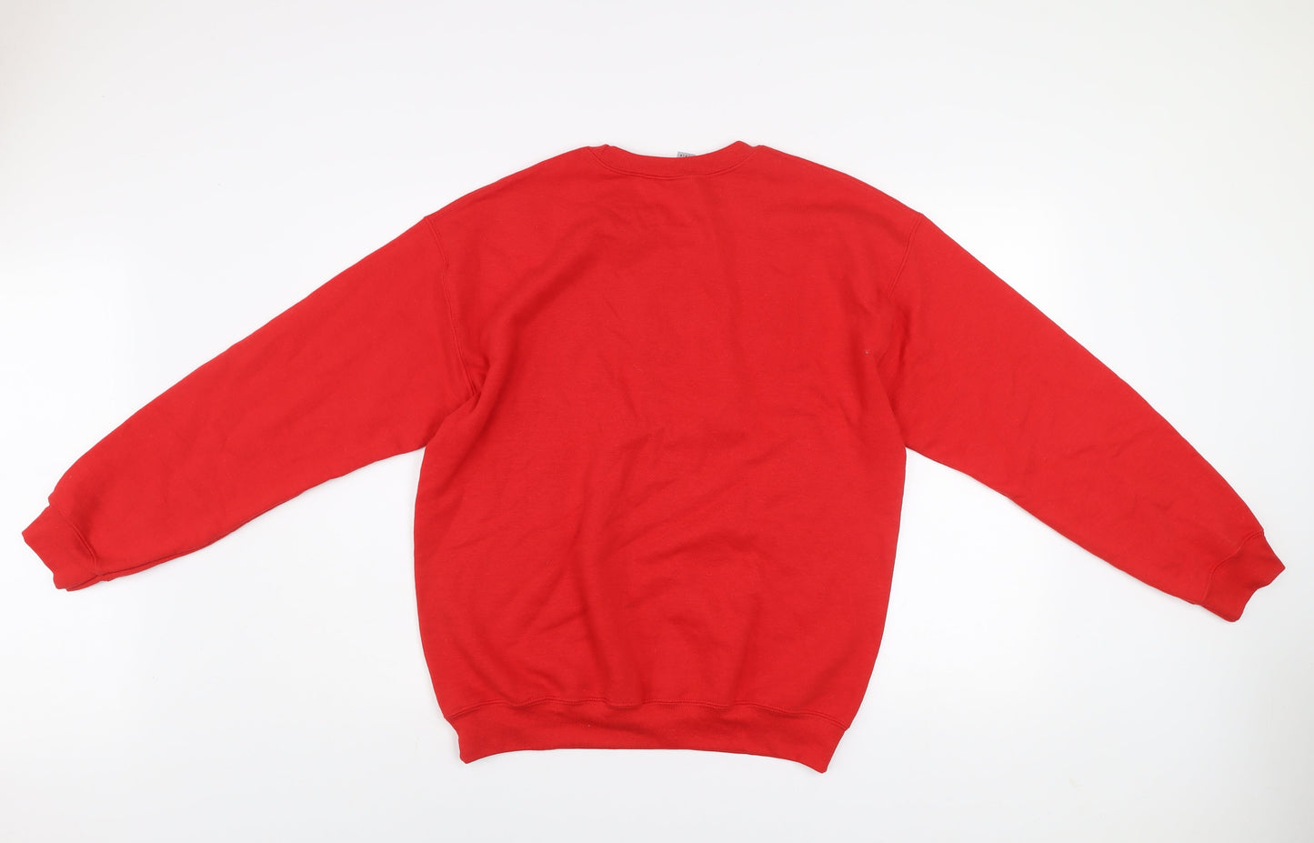 Womens UK Size M Gildan Red Pullover Sweatshirt