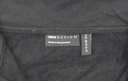 Womens UK Size 10 ASOS Design Black Pullover Sweatshirt