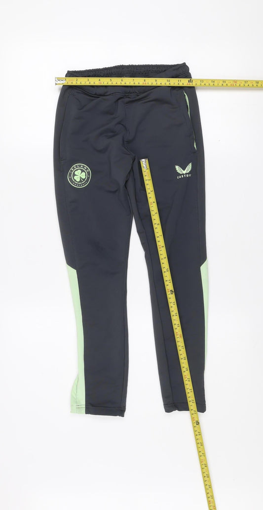Castore Boys Black 146 Track Pants Football Training Trousers