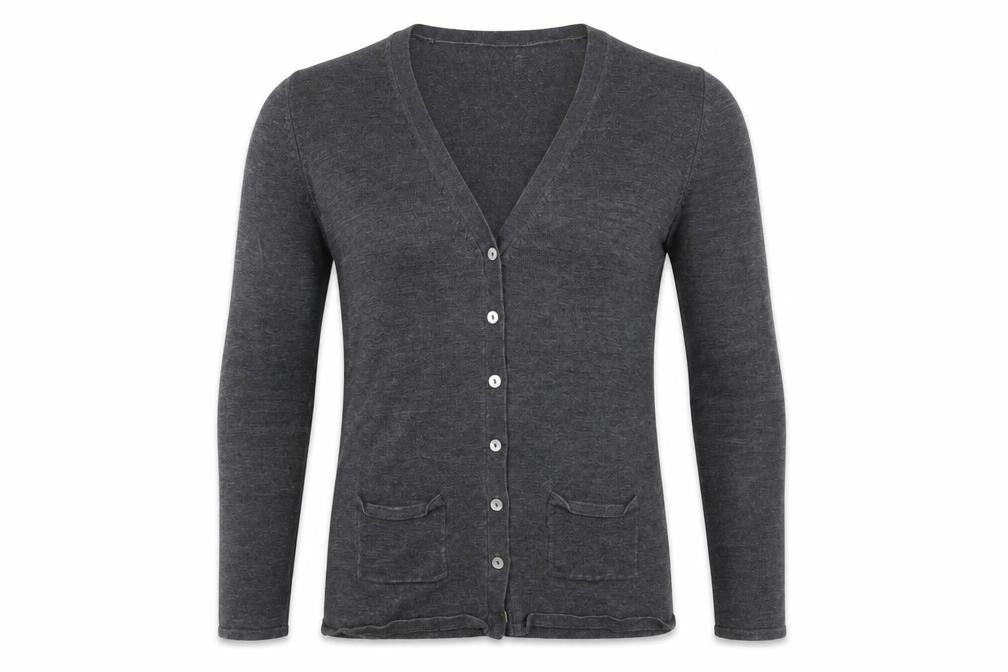 Mens UK Size S Henbury Grey Cardigan Jumper