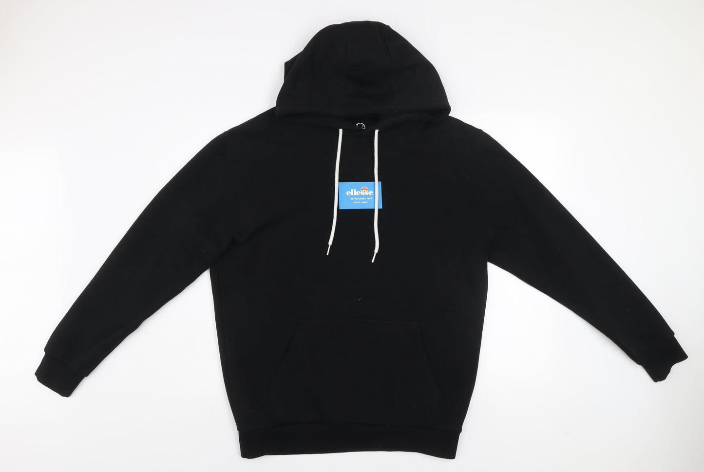 Mens UK Size M ellesse Black Pullover Hoodie