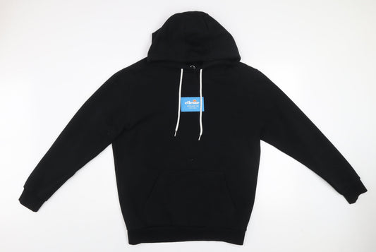 Mens UK Size M ellesse Black Pullover Hoodie