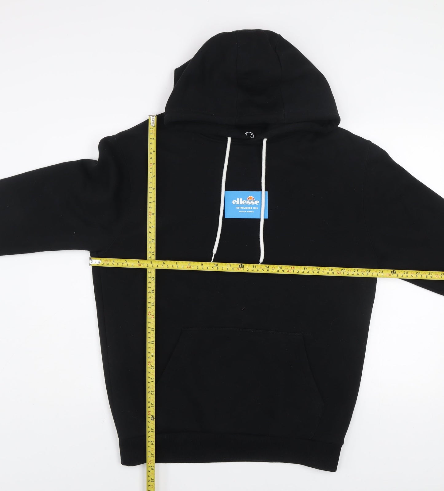 Mens UK Size M ellesse Black Pullover Hoodie