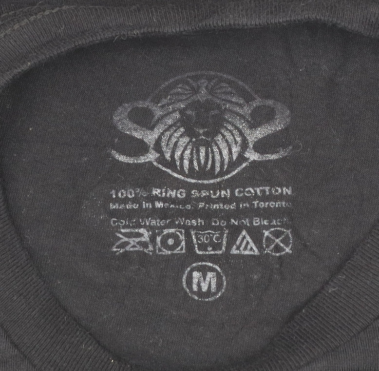 Soulstar Men's Black SWAG MERA DESI Graphic Print T-Shirt Medium